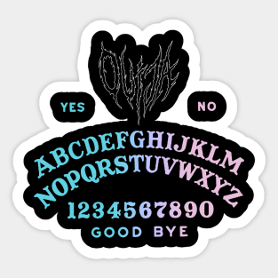 Ouija Board Pastel Goth Metal Spirit Board Sticker